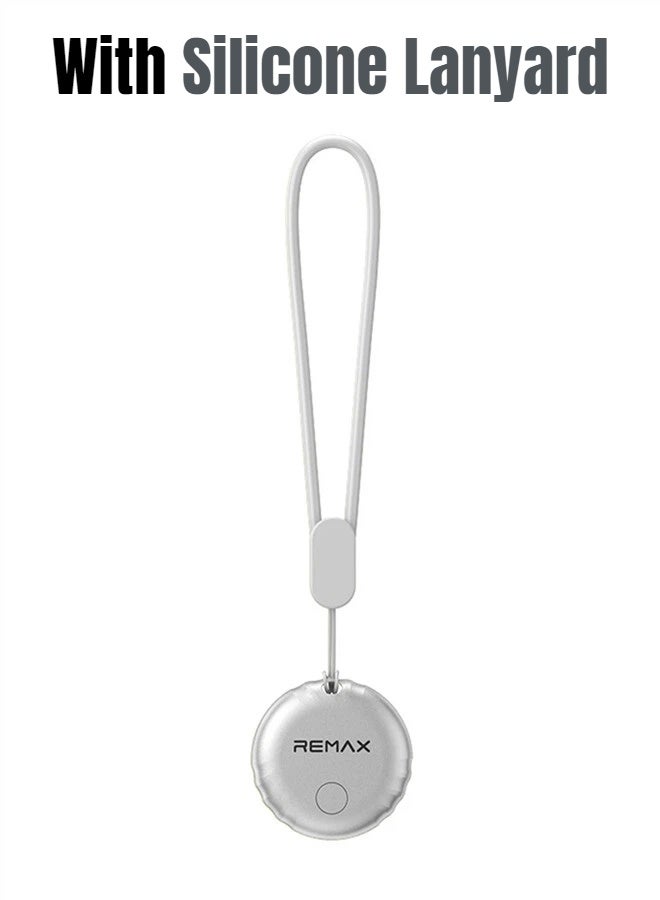 REMAX Smart Tag Global Positioning Anti-Loss Smart Tracker, Real-Time Global Location Tracking, Long Battery Life, Suitable For Backpacks, Pets, Keys, and Travel. (Android Only), Supports Google "Find Hub" App, For Android Phones/Pixel/Samsung, etc. Silver - Image 2